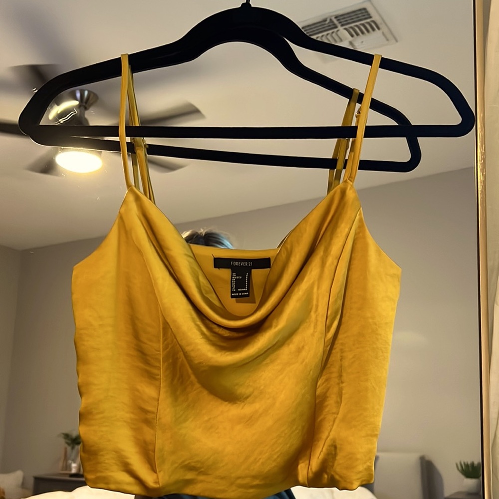 Satin Cowl Neck top